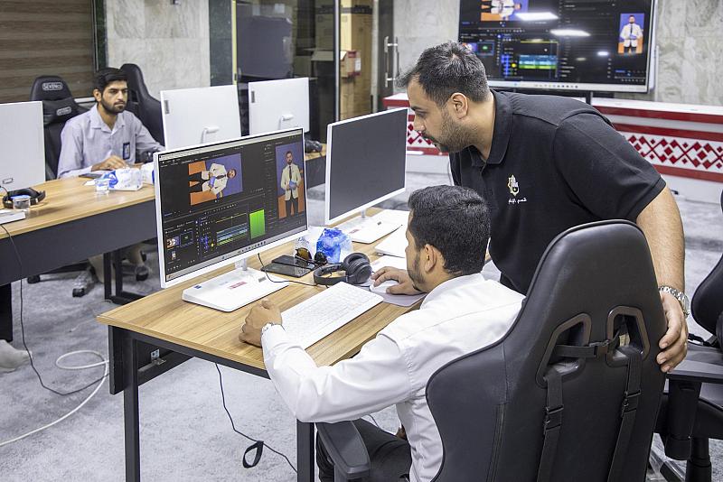 قسم الإعلام يقيم ورشة تدريبية عن المونتاج الرقمي لعدد من ملاكات جمعية كشافة الكفيل
