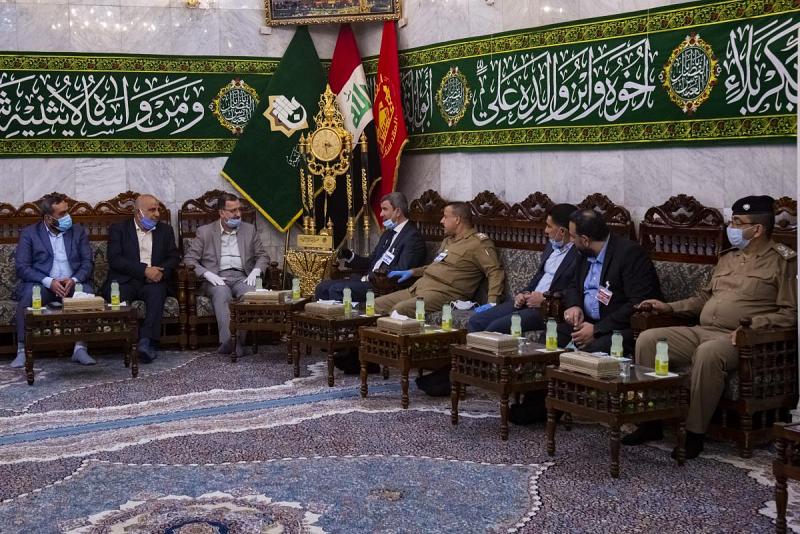 وزيرُ النفط يتشرّف بزيارة العتبة العبّاسية المقدّسة ويلتقي بأمينها العام