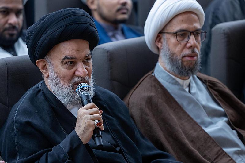 سماحة السيد أحمد الصافي يقدم مداخلة في الندوة العلمية الخاصة بمناسبة الذكرى الخمسين لرحيل السيد محمد هادي الميلاني