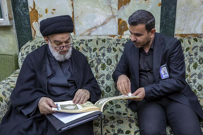 سماحة السيد الصافي يؤكد دعم مشاريع الخط العربي ويوجه بإعداد منهاج تعليمي يشمل مختلف الفئات