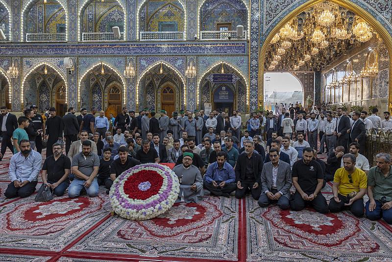 العتبة العباسية المقدسة تشهد مراسم تشييع جثمان الإعلامي حيدر السلامي