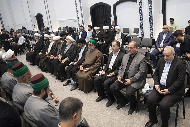 وفد الأمانة العامة للعتبة العباسية المقدسة يشارك في مجلس فاتحة السيد محمد علي بحر العلوم (قدس سره)