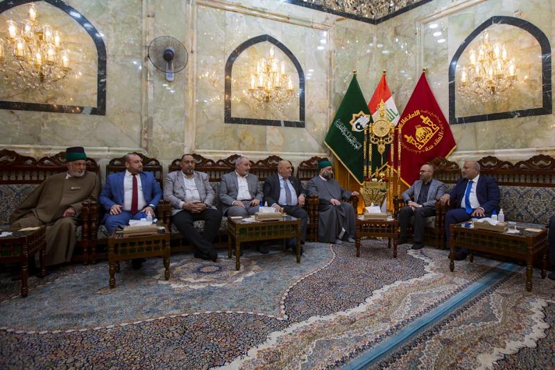 مُحافِظا كربلاء والنجف الأشرف في ضيافة العتبة العبّاسية المقدّسة