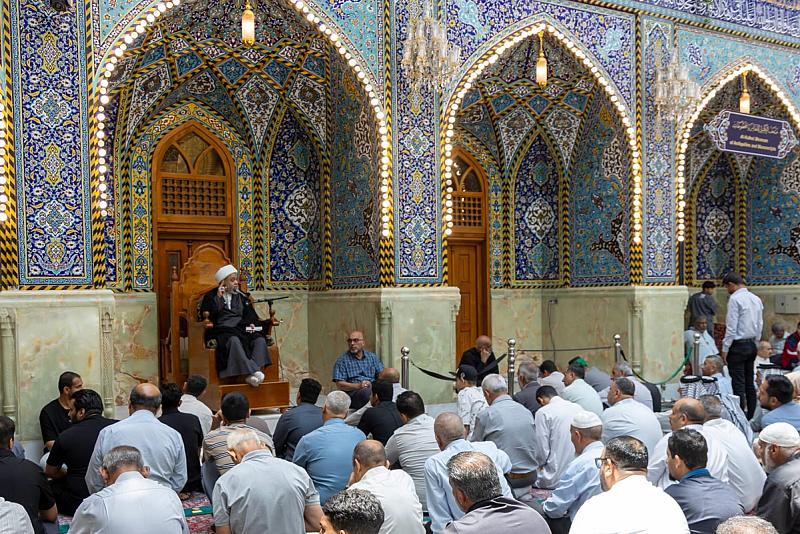 قسمُ الشؤونِ الدينية ينظّم محاضرة إرشادية لزائري مرقد أبي الفضل العباس (عليه السلام)