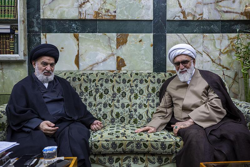 السيد الصافي يستقبل المتولي الشرعي للعتبة الرضوية المقدسة