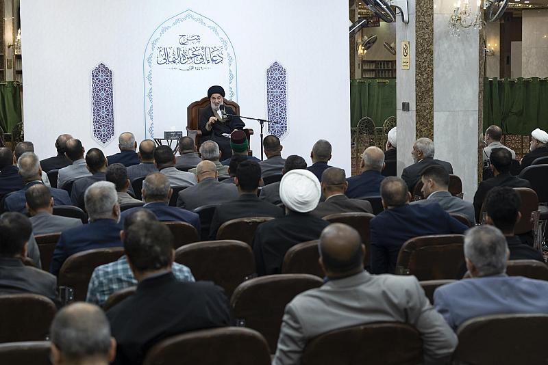 أستاذ الحوزة العلميّة العلَّامة السيِّد أحمد الصافي يُلقي المحاضرة العلميَّة السادسة لشرح دعاء أبي حمزة الثمالي في شهر رمضان المبارك 1446هـ