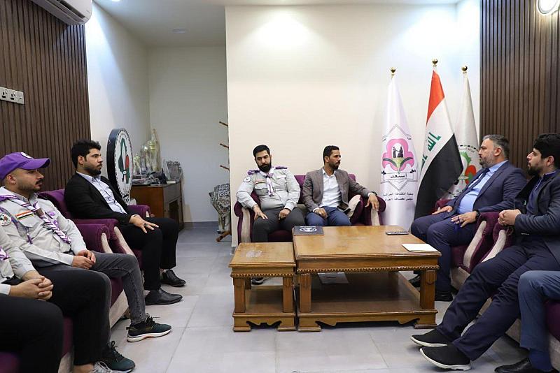 جمعية كشّافة الكفيل تقدّم دعوات للمشاركة في الحفل الختامي لبرنامج التطوير الحسيني الشامل