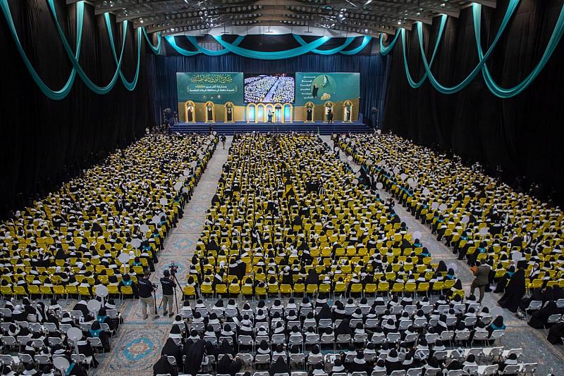 العتبة العباسية المقدسة تختتم فعاليات حفل التكليف المركزي الثامن بمشاركة أكثر من 6 آلاف تلميذة