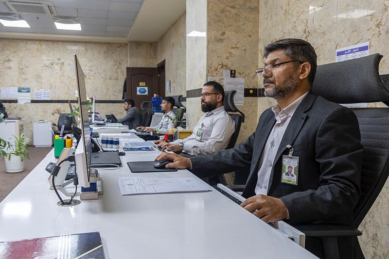 قسم المخازن يوضح آلية خزن البيانات الخاصة بأقسام العتبة العباسية المقدسة وأرشفتها