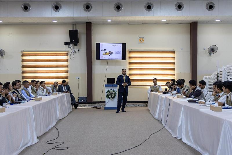 قسم العلاقات العامة ينظم ورشة تدريبية حول مهارات بناء فرق العمل في البيئة الجامعية