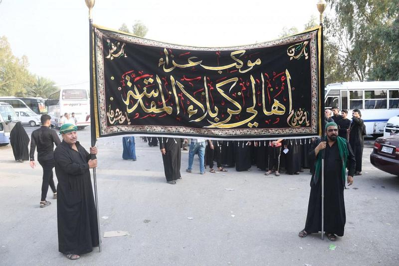عزاء أهالي كربلاء يستذكر شهادة ولَدَيْ مسلم عند مرقدهما في المسيّب