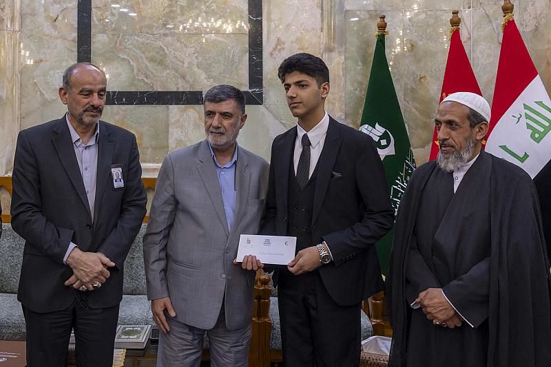 العتبة العباسية المقدسة تكرّم الطلبة الفائزين بالمركز الأول في المسابقة القرآنية لتربية كربلاء