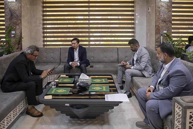 العتبة العباسية المقدسة تستقبل الوفود الإعلامية المشاركة في تغطية فعاليات أسبوع الإمامة الدولي الثالث