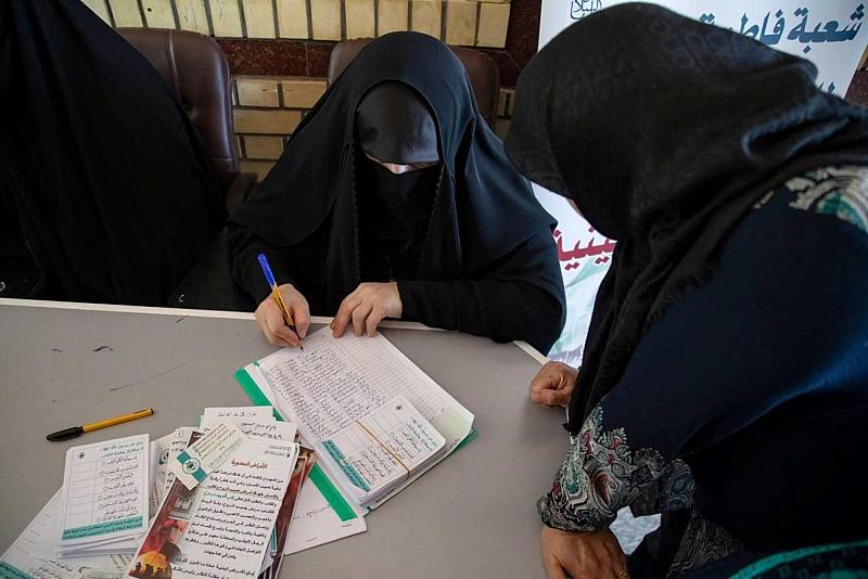 خدماتٌ متنوّعة تقدّمها شعبةُ فاطمة بنت أسد للدّراسات القرآنيّة لزائرات الأربعين