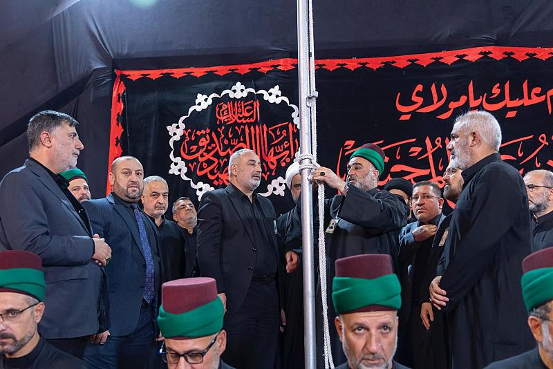 العتبة العباسية تقيم مراسم رفع راية الإمام الحسن (عليه السلام)