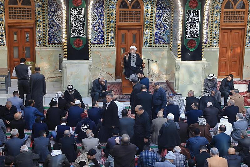 قسم الشؤون الدينية يقيم مجلسًا عزائيًّا بذكرى وفاة السيدة زينب (عليها السلام)