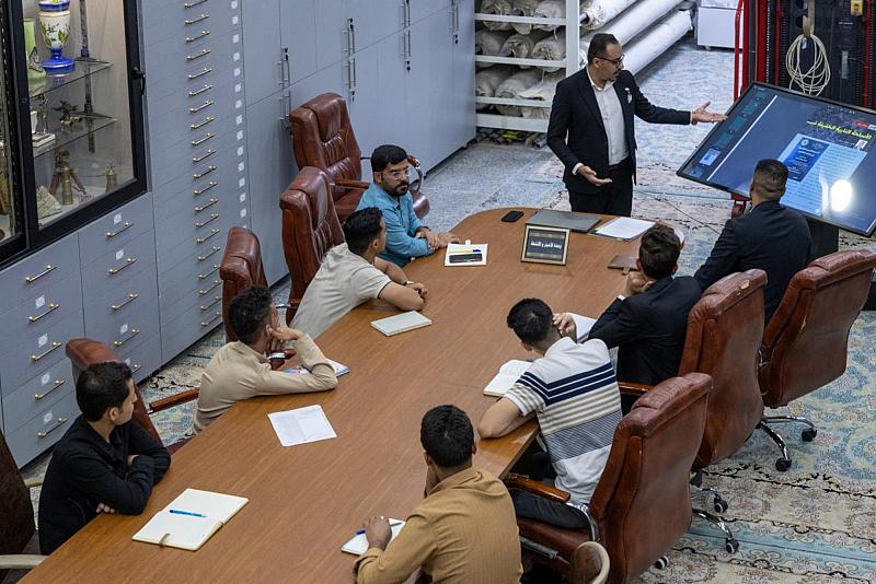 متحف الكفيل يقيم الورشة التدريبية الثالثة لطلبة كلّية الآثار في جامعة القادسية