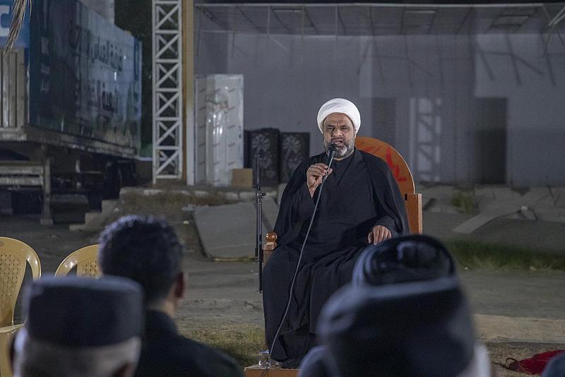 فرقة العباس (عليه السلام) تقيم مجلس عزاء في ذكرى أربعين الإمام الحسين (عليه السلام)