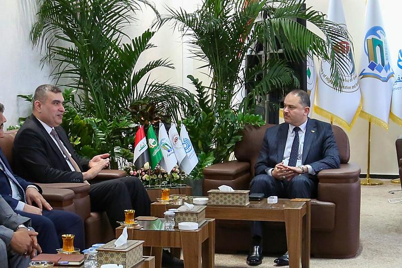 جامعة الكفيل تبحث آفاق التعاون الأكاديمي مع وفد جامعة جابر بن حيان