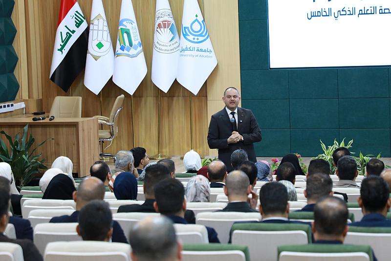 اختتام الدورة التدريبية الخامسة لإعداد مدربي منصة التعلم الذكي (IQ-Learn) في جامعة الكفيل