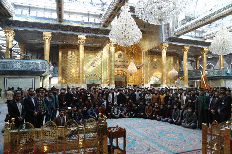 مجموعة من طلبة جامعة تكريت: تواجدنا في العتبة العبّاسية المقدّسة أعطانا دافعاً لمواصلة مسيرتنا العلميّة