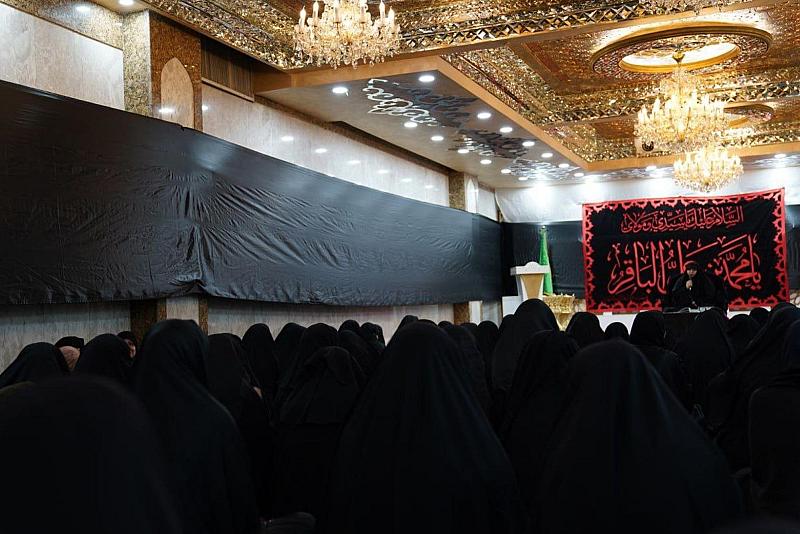 شعبة التوجيه الديني النسوي تقيم مجلس عزاء بذكرى شهادة الإمام الباقر (عليه السلام)