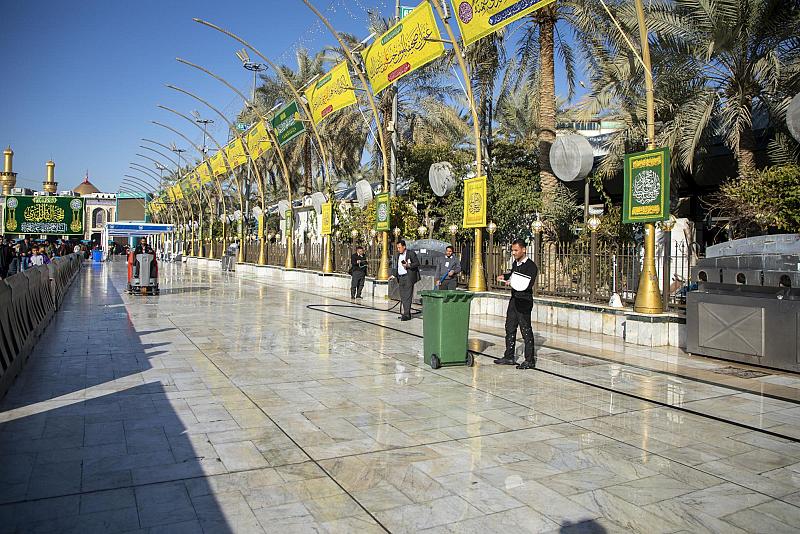 قسم بين الحرمين يطلق حملة تنظيف بعد انتهاء زيارة النصف من شعبان