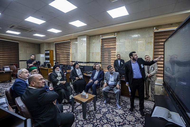 المتولّي الشرعيّ للعتبة العبّاسية يزور قسم الشؤون الإداريّة ويطّلع على آليّة أعماله