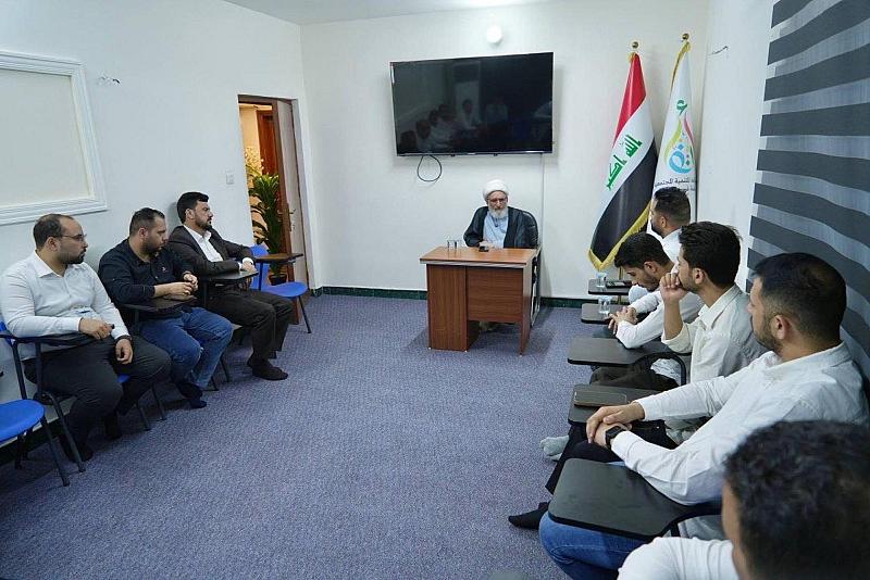 قسم الشؤون الفكرية يستقبل المشرف على مؤسسة القبس للثقافية والتنمية للاطلاع على برامجه الثقافية في بغداد
