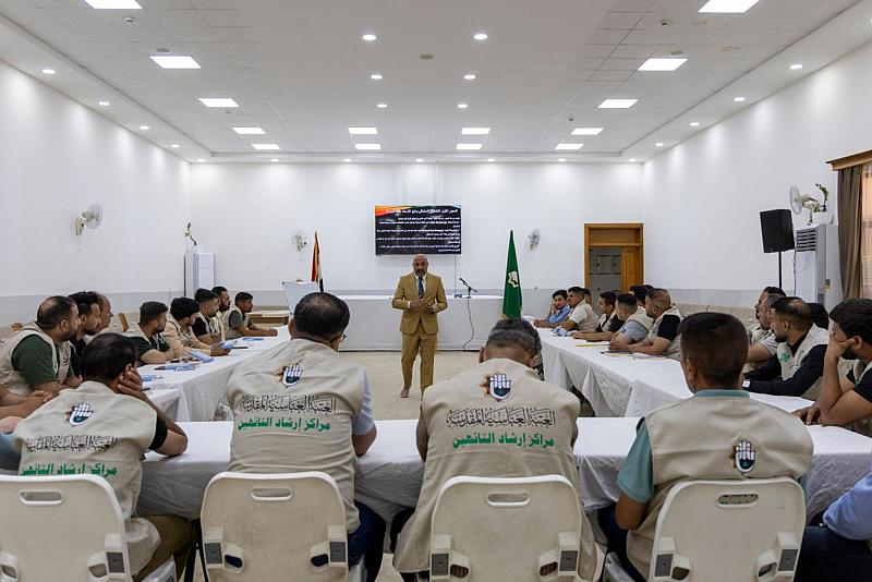 ضمن مخيم الأربعين الأوّل.. قسم العلاقات العامّة ينظّم ورشةً عن إدارة الأزمات في الزيارات المليونية