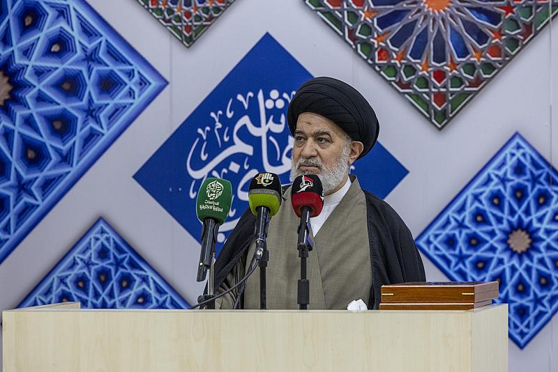 سماحة السيد الصافي يدعو إلى تسليط الضوء على تراث الشيخ الطوسي وتعزيز الحراك العلميّ في النجف الأشرف