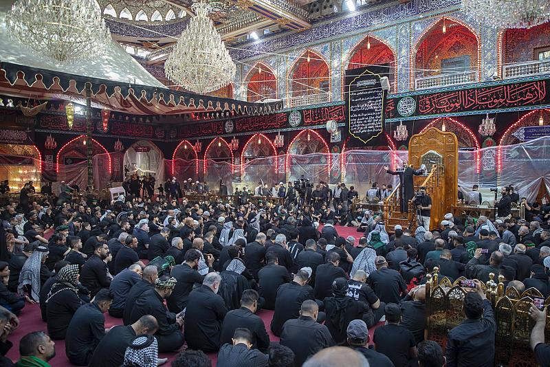 العتبة العباسية المقدسة تواصل تنظيم مجالس العزاء الصباحية بذكرى زيارة عاشوراء