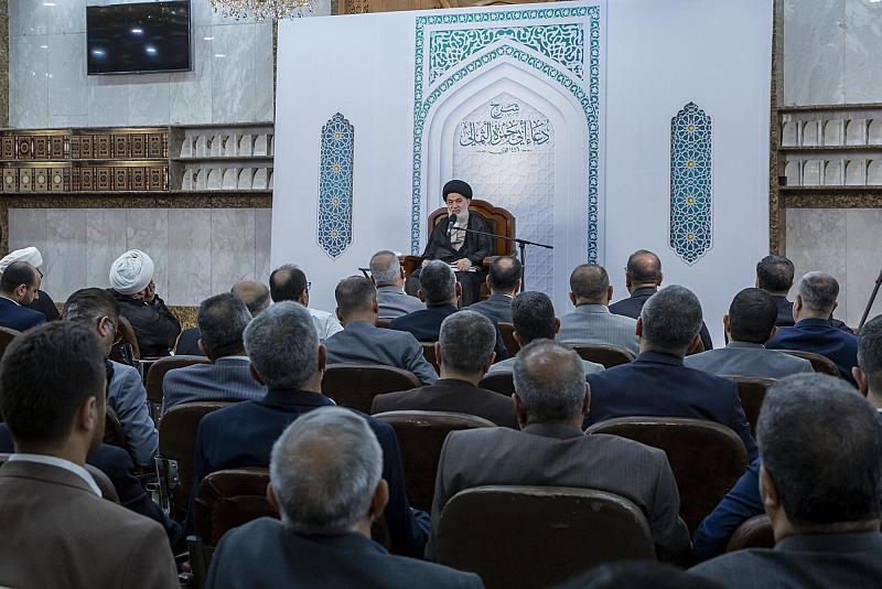 أستاذ الحوزة العلمية العلّامة السيد أحمد الصافي يُلقي المحاضرة العلمية الأسبوعية الثالثة في شرح دعاء أبي حمزة الثمالي