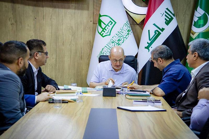 اللجنة العلمية لمؤتمر فتاوى الدفاع المقدسة السادس تناقش البحوث المشاركة في جلساته البحثية