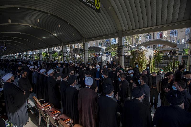 العتبتان المقدستان تقيمان مجلس عزاء على روح المرجع الديني الكبير السيد محمد سعيد الحكيم (قدس سره)