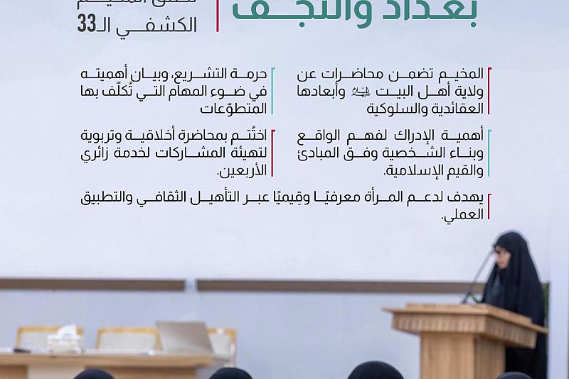  مدارس الكفيل الدينية النسوية تطلق المخيم الكشفي الـ33 