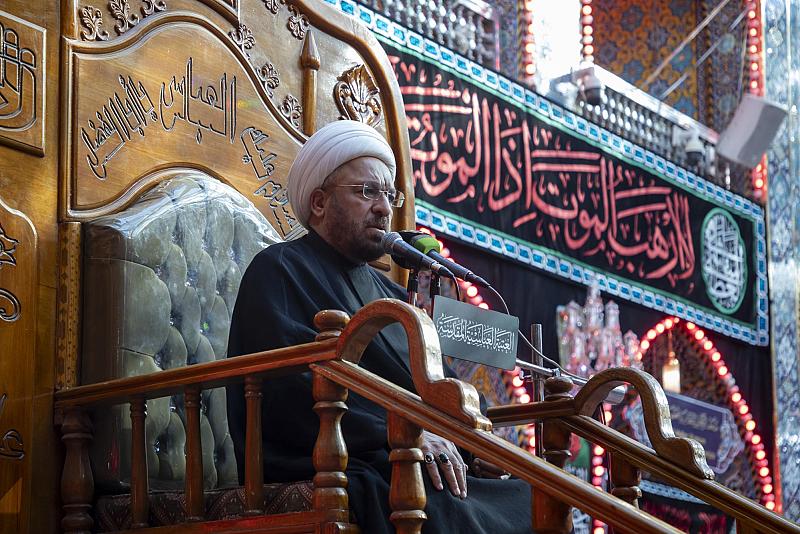 العتبة العباسية المقدسة تواصل إقامة مجالس العزاء بذكرى شهادة الإمام السجاد (عليه السلام)