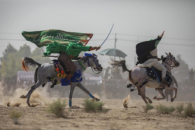 بدعمٍ من العتبة العباسية.. هيأة الزهراء (عليها السلام) تقيم مشاهد تمثيليّة لتجسيد واقعة الطفّ