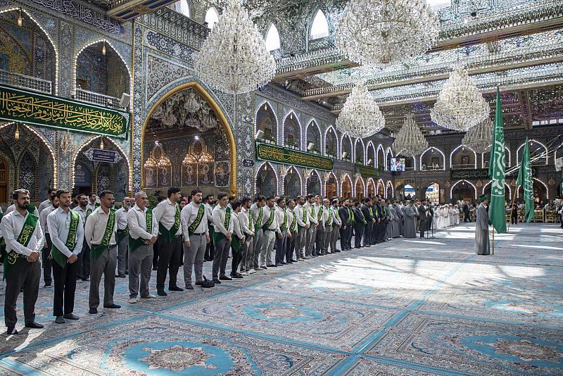ضيوف مهرجان رحمة للعالمين الدولي يشاركون في مراسم الممارسة العبادية