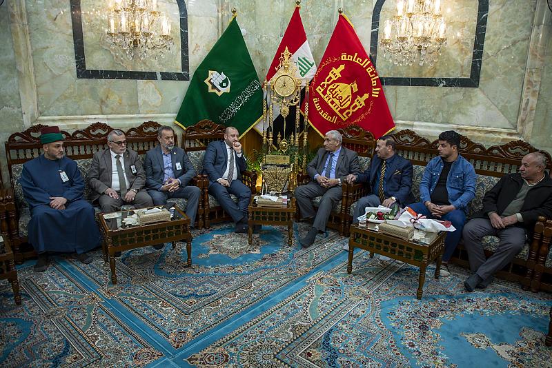 وفد من ديوان الوقف السني يبحث مع العتبة العباسية تبادل الخبرات في المجال المتحفي