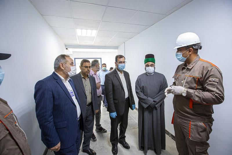 الأمينُ العام للعتبة العبّاسية المقدّسة يبارك الجهود التي انجزت مشروع ردهة علاج المصابين بوباء كورونا في كربلاء
