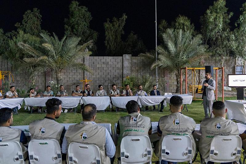 ضمن مخيم الأربعين.. قسم العلاقات العامة يقيم ورشة عن تقييم عمل المراكز الإرشادية