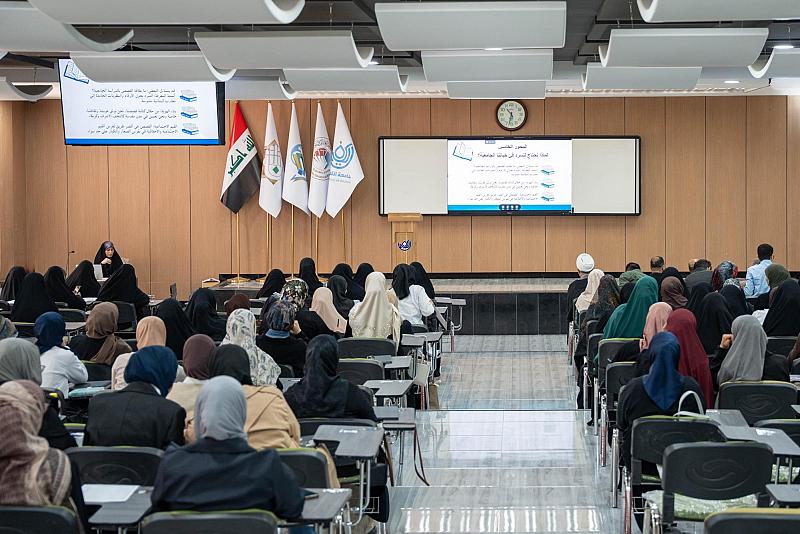 جامعة الكفيل تقيم ورشةً ثقافية بعنوان (كاتب وكتاب) لملاكاتها وطلبتها