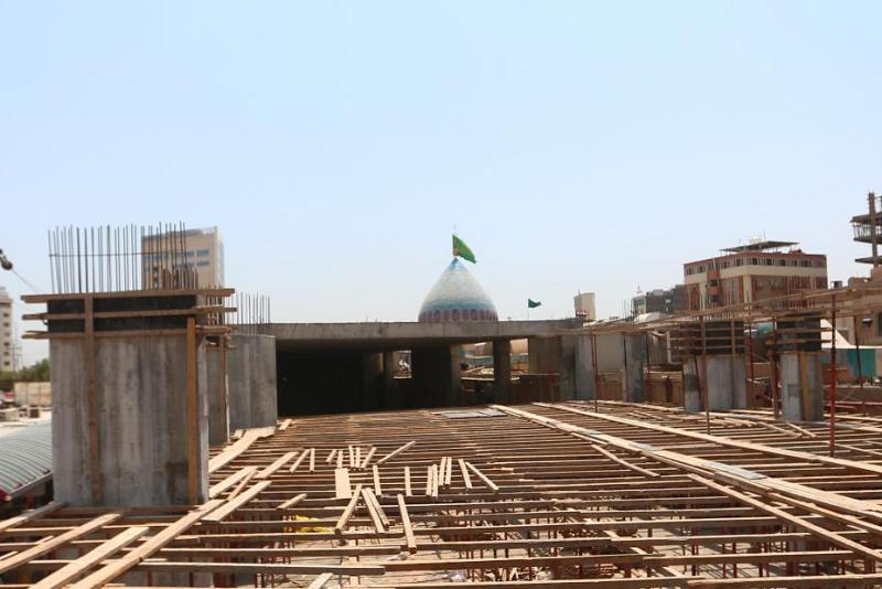 قسم المشاريع الهندسية: اكمال المرحلة الرئيسية لمشروع توسعة مقام الإمام المهدي(عجل الله فرجه الشريف).
