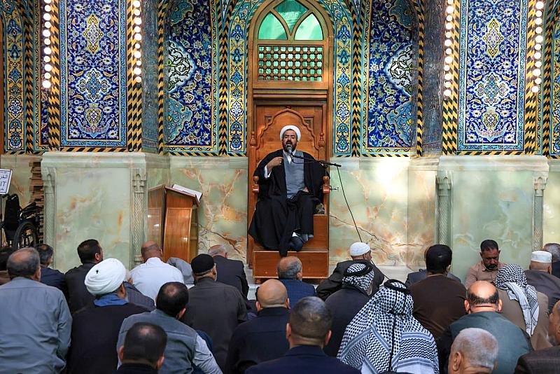 قسم الشؤون الدينية يواصل إقامة محاضراته الفقهية في صحن مرقد أبي الفضل العباس (عليه السلام)