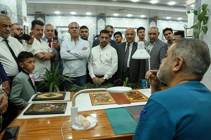 قسم العلاقات العامة يختتم برنامجا ثقافيا لوفد تربويّ من النجف