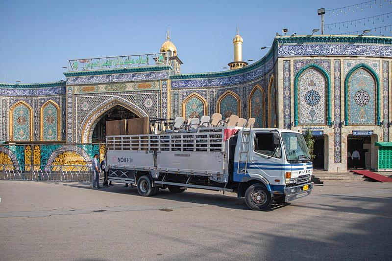 اللجنة التحضيرية تضع اللمسات الأخيرة في باب القبلة استعدادًا لانطلاق حفل تخرّج الطالبات