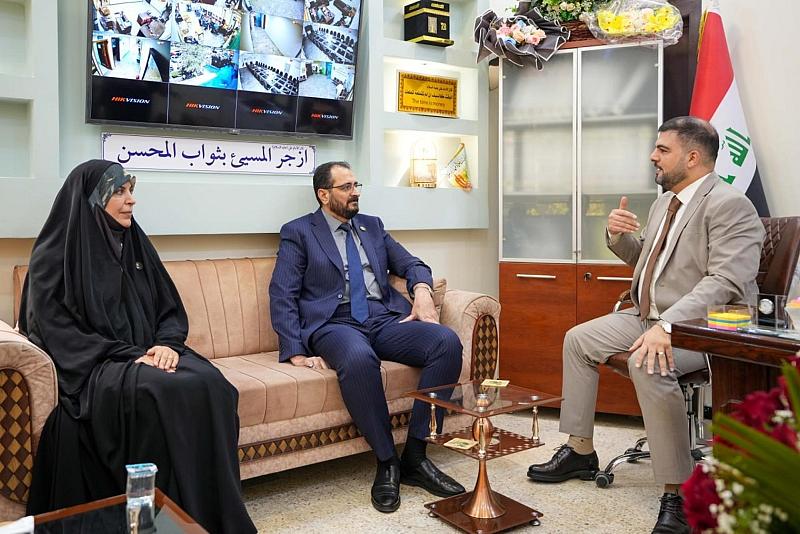 جامعة العميد ودائرة صحة كربلاء تبحثان سبل تعزيز التعاون المشترك في المجالات الطبية