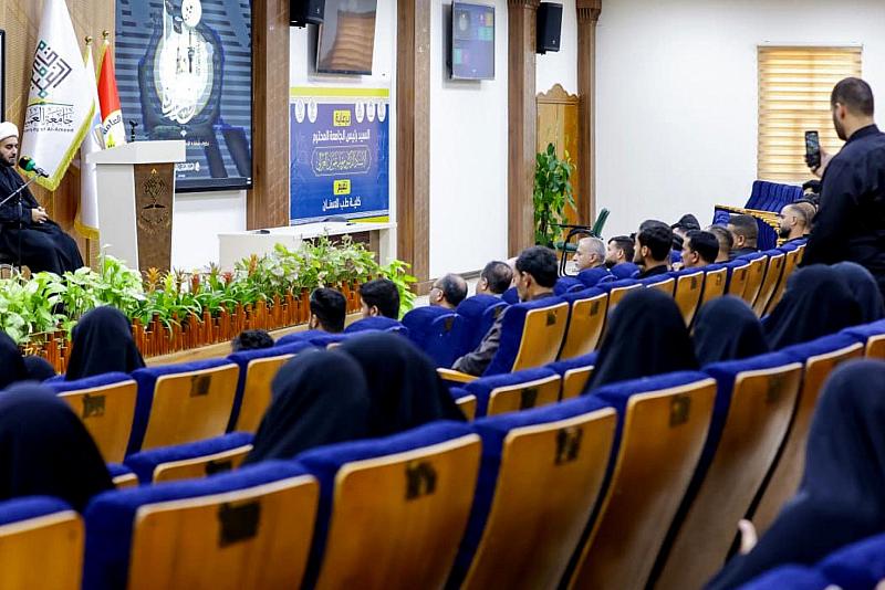 جامعة العميد تقيم مجلس عزاء بمناسبة ذكرى شهادة الإمام محمد الجواد (عليه السلام)