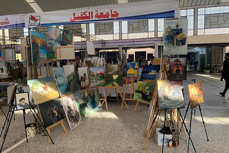 جامعة الكفيل تشارك في المهرجان الجامعي للفنون التشكيلية